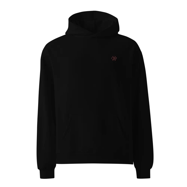 VACIO Abstract Scratch Skull Premium Relaxed Fit Hoodie (RED) product image (6)