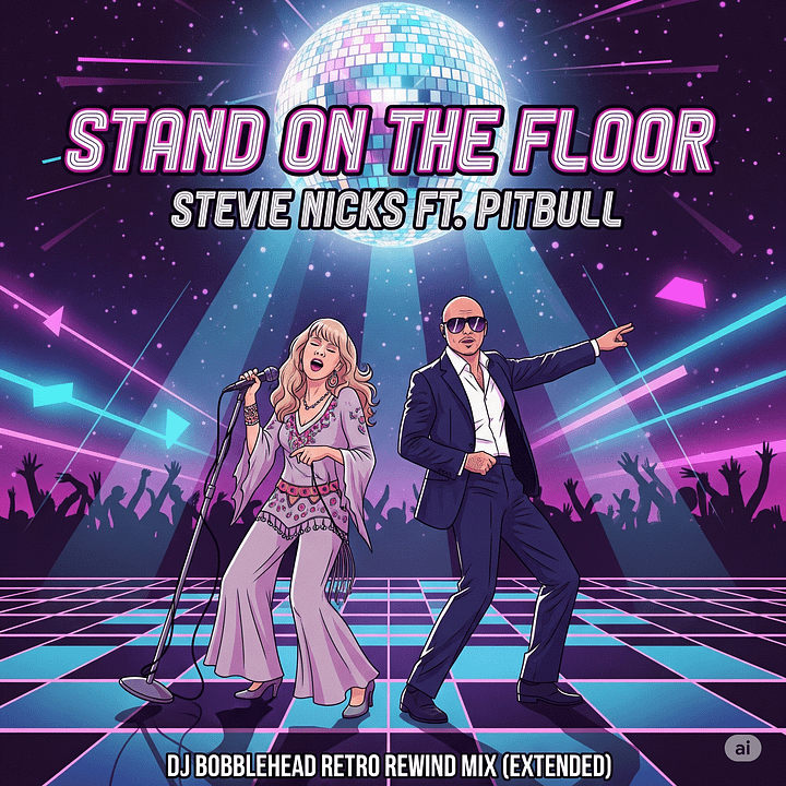 Stevie Nicks Ft. Pitbull - Stand On The Floor(DJ BobbleHead Retro Rewind Mix(Extended) product image (1)