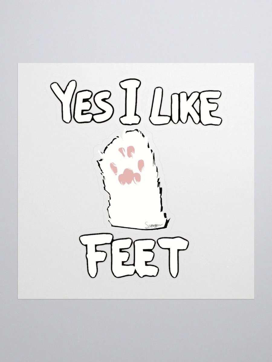 I LIKE FEET Kiss Cut Stickers product image (1)