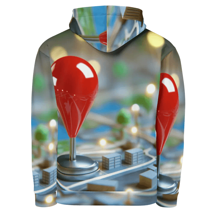 Urban Map Glow Unisex Hoodie product image (2)
