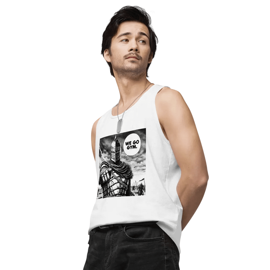 'WE GO GYM' men tank (up to 3XL) product image (4)