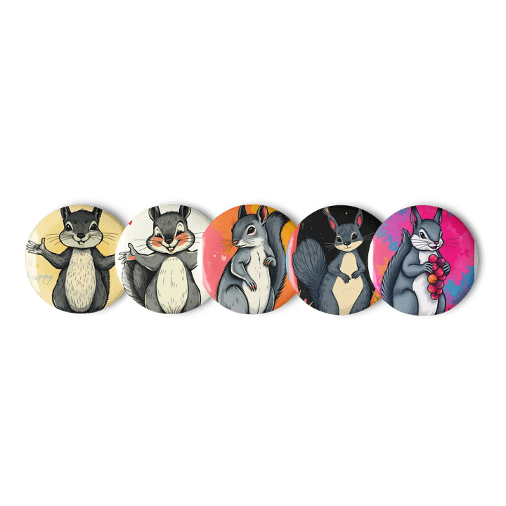 Radiant Squirrel Happiness Pin Set product image (1)