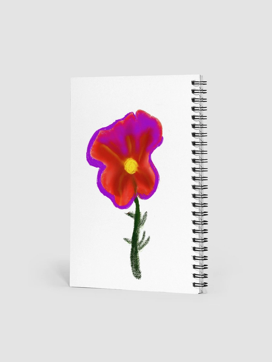 Falling Flower Spiral Notebook with 140 dotted pages product image (2)