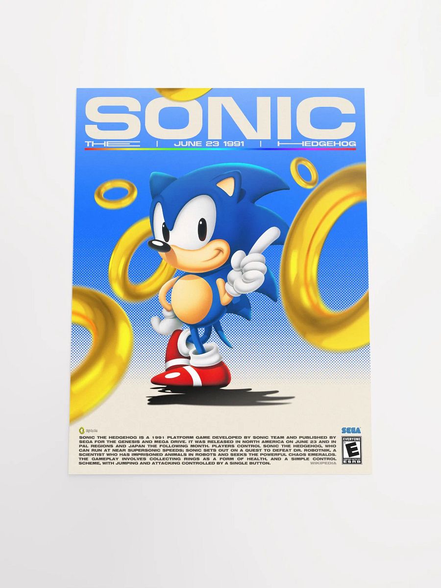 SONIC THE HEDGEHOG POSTER product image (8)