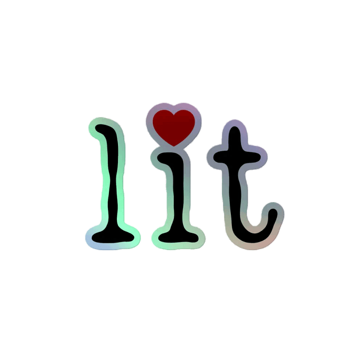 lit love holo stickers ♡ product image (2)