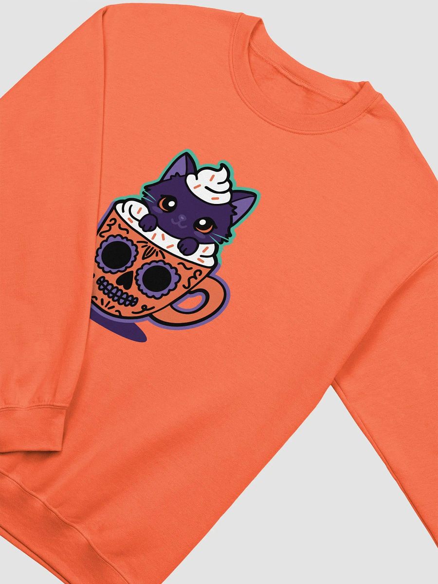 Sugar Skull Kitten Mug Classic Crewneck Sweatshirt product image (2)