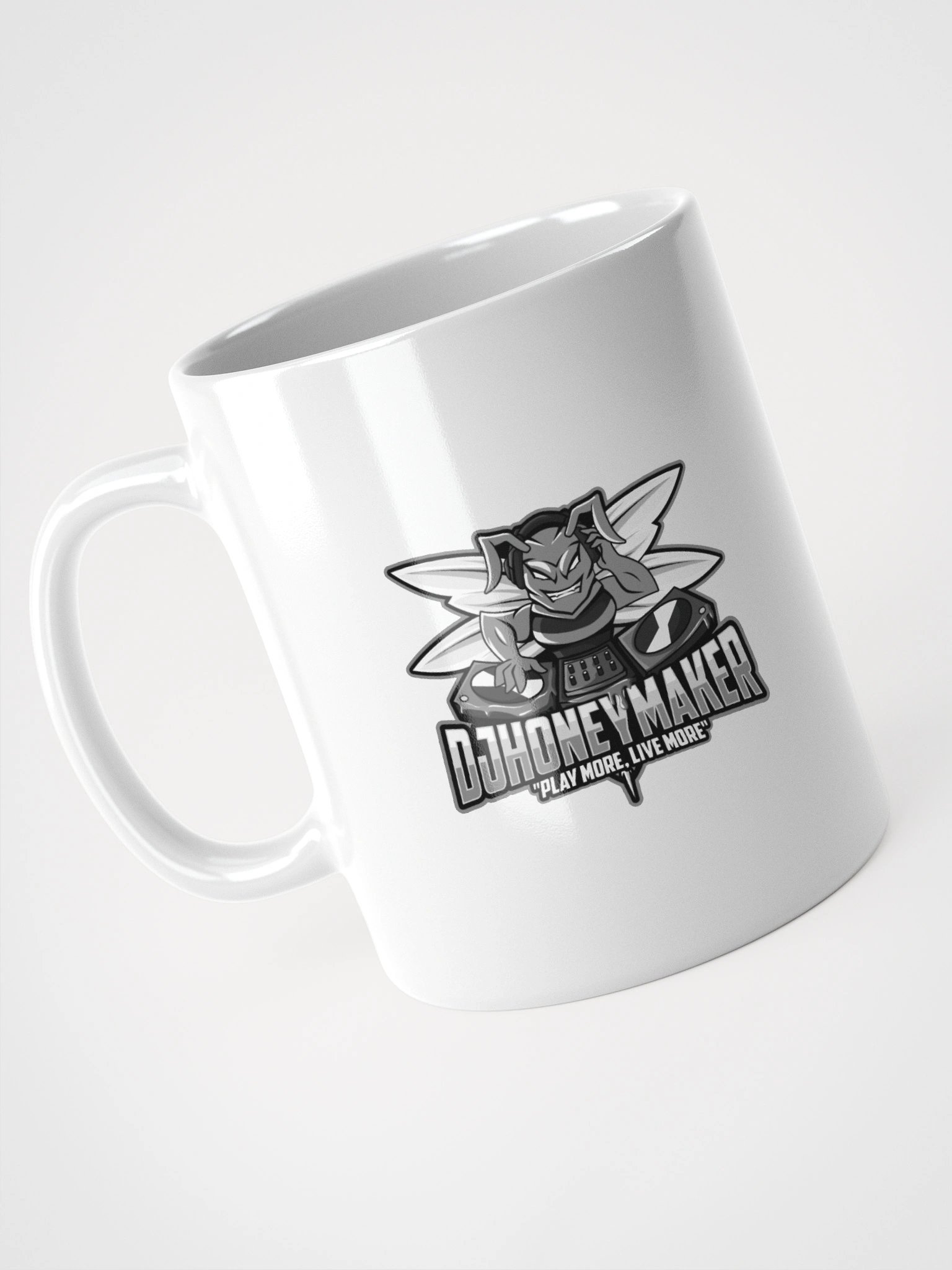 Black & White Logo White Glossy Mug product image (8)