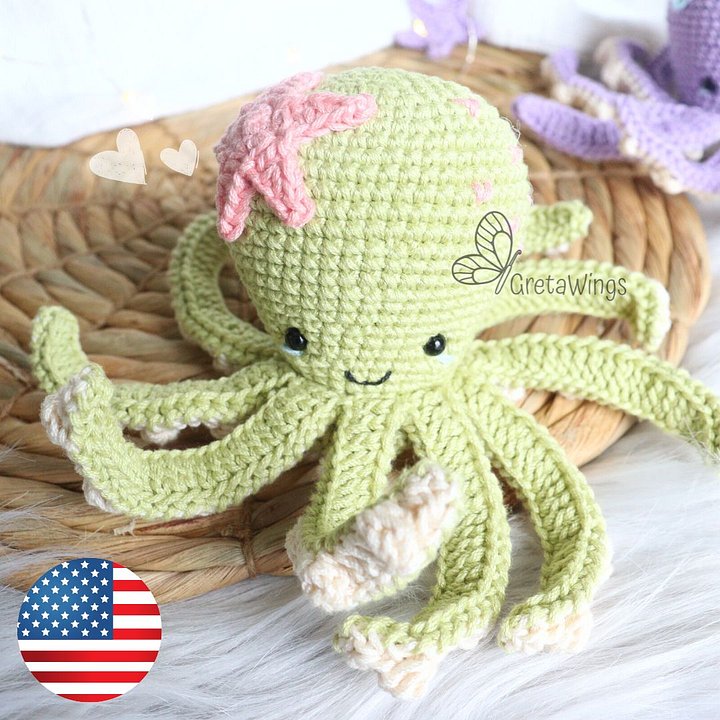 Octopus Amigurumis Pattern (digital download) product image (1)