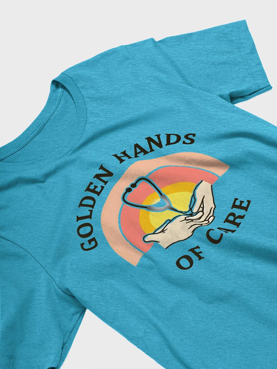 Golden Hands of Care Stethoscope T-Shirt product image (22)