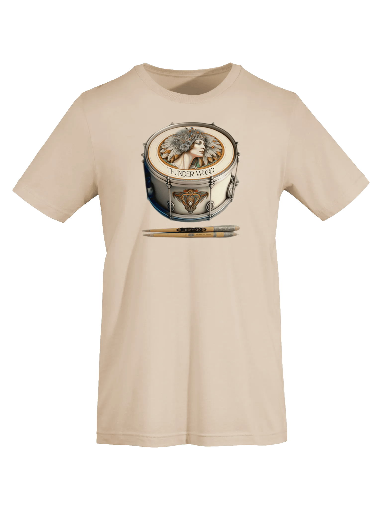 Thunder Wood Snare Drum Art T-Shirt product image (3)