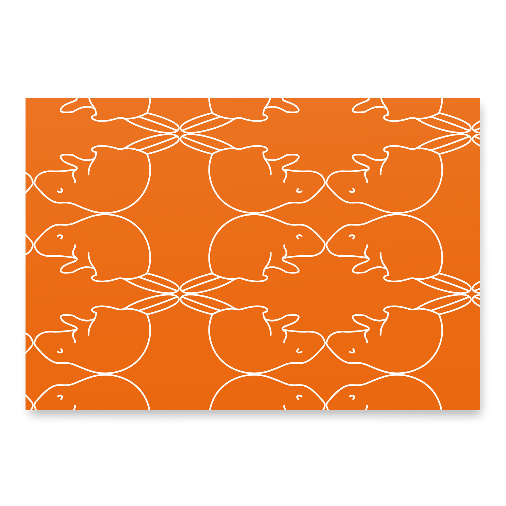 Beaver Icon - Wrapping Paper - Orange product image (3)