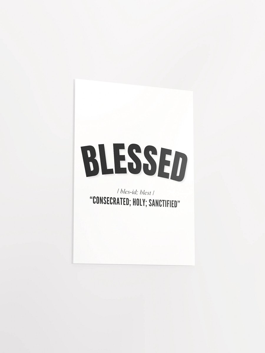 BLESSED PHONETIC POSTER product image (37)