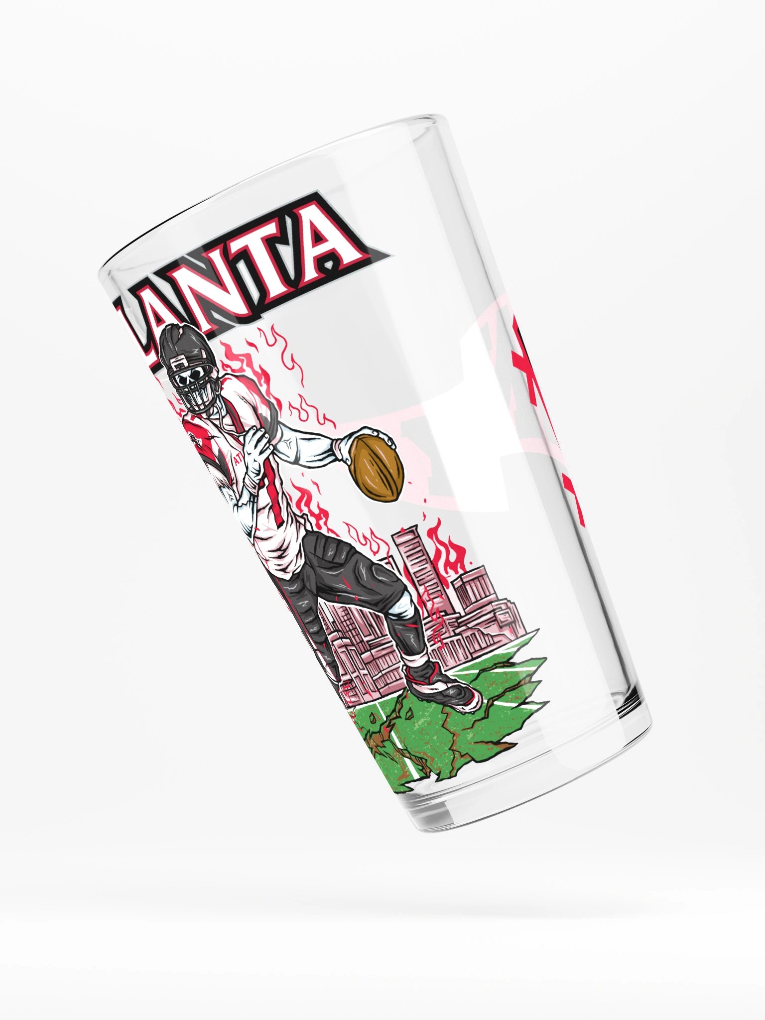 Atlanta, Welcome to Football Pint Glass product image (6)