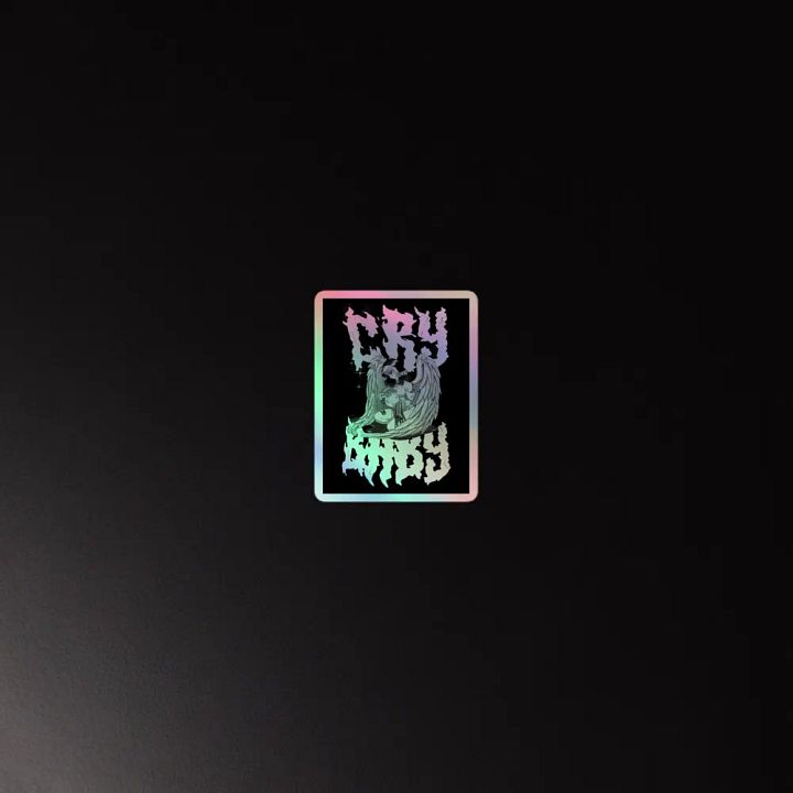 Winged Cry Baby Holo Sticker product image (2)