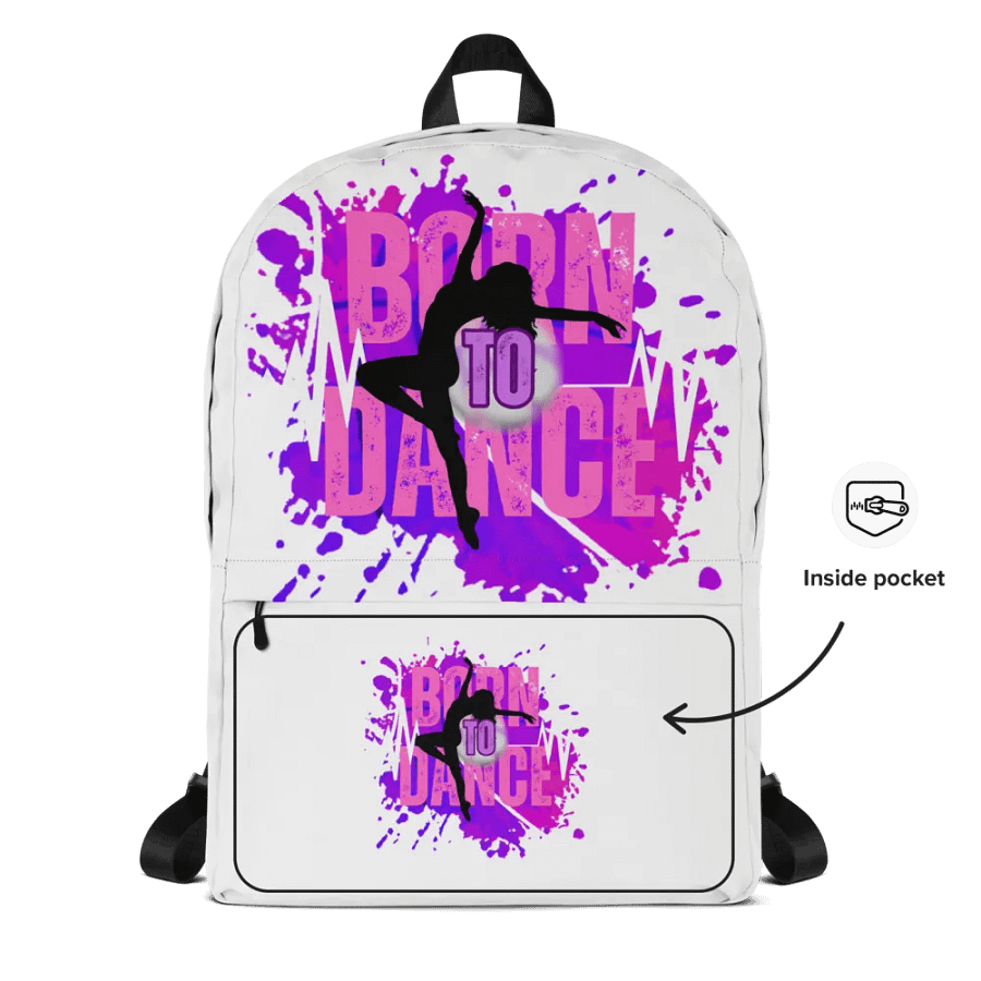 Born to Dance Her Silhouette Full Print Backpack product image (12)