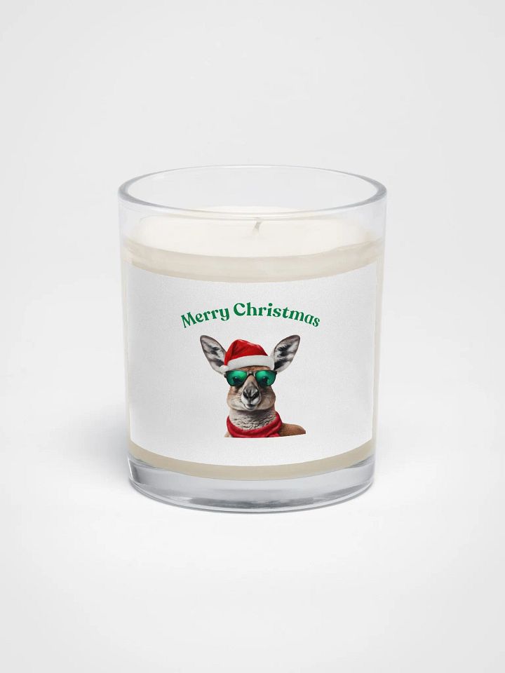 Kangaroo Claus Soy Wax Candle - Green product image (1)