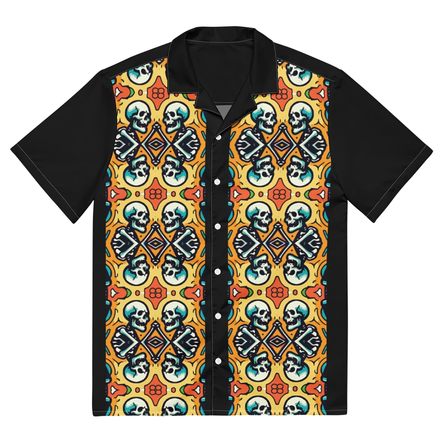 Hawaiian Style Shirt, Button Up, Unisex, Skulls product image (14)