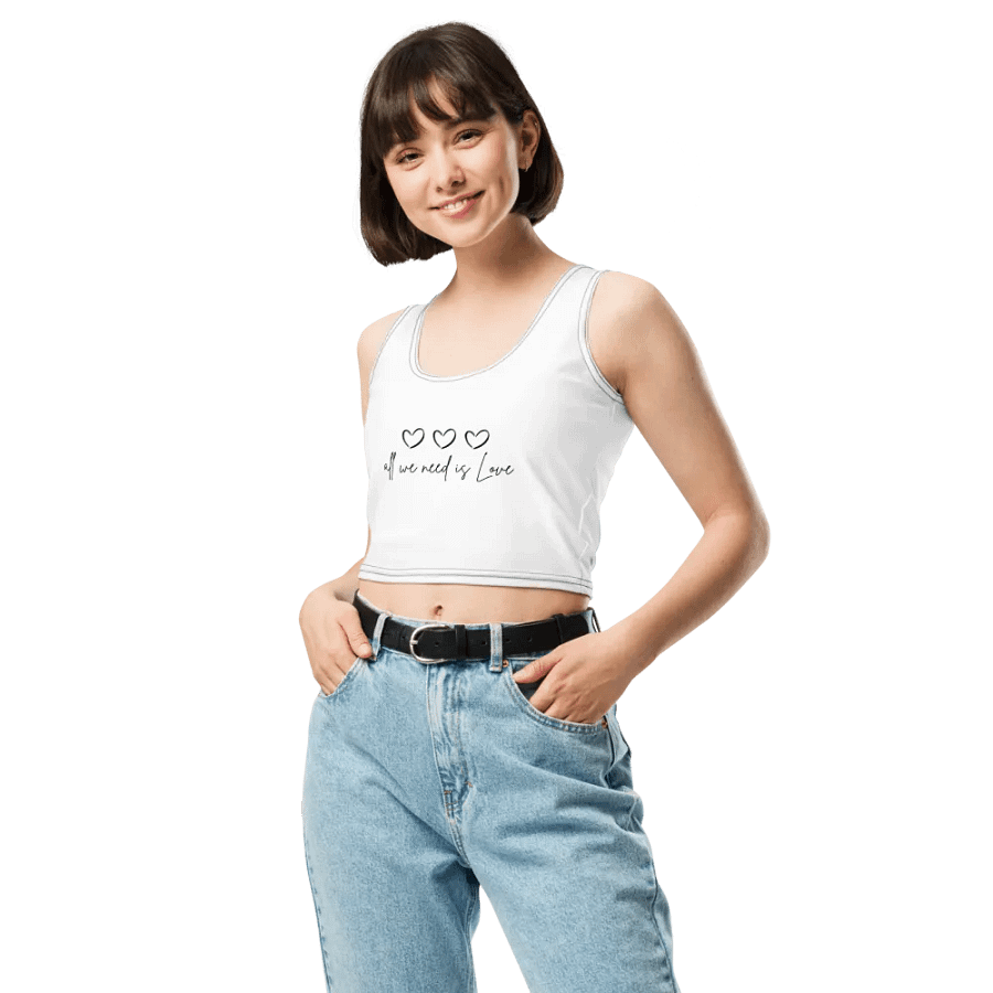 All we need is love | Cropped tank top product image (1)