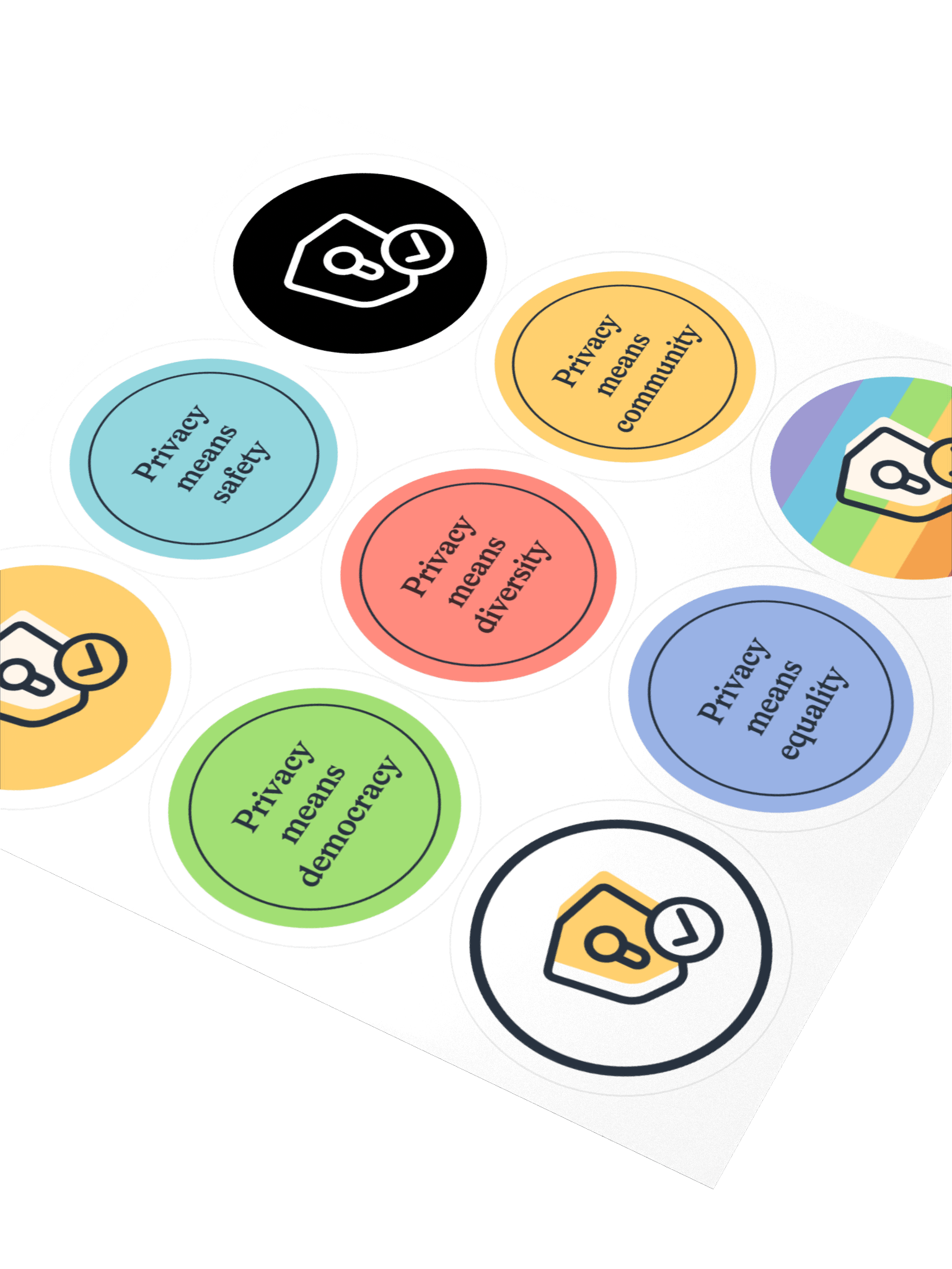 Privacy Means Many Things - Sticker Sheet product image (2)