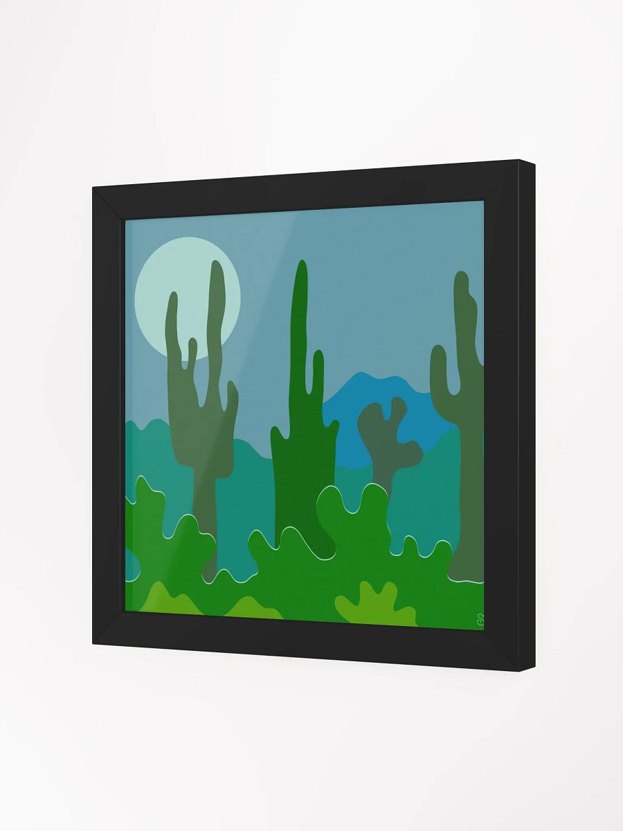 Twilight Oasis Framed Poster - Abstract Landscape No. 4 product image (24)