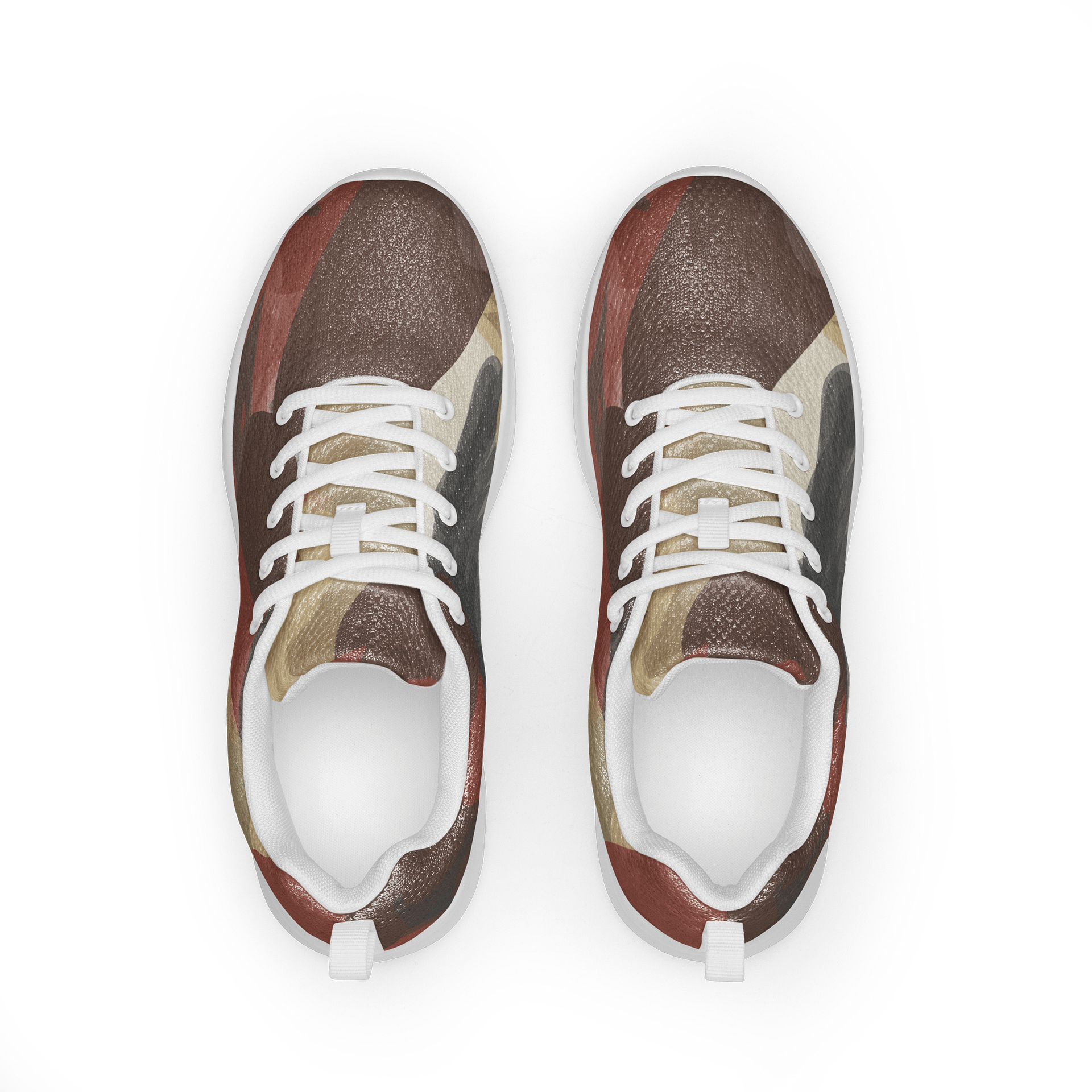 Dynamic Red Abstract Men's Athletic Shoes product image (1)