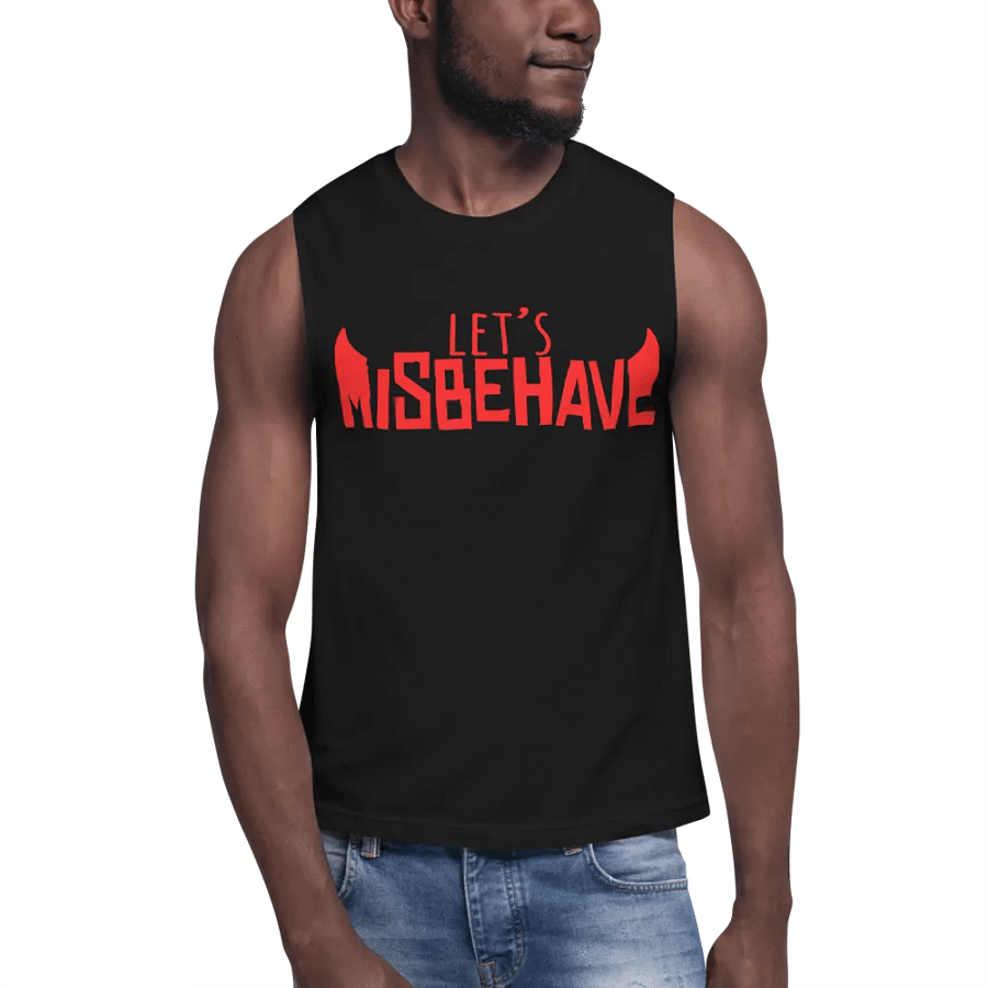 Let's Misbehave Muscle Shirt (Black) product image (6)