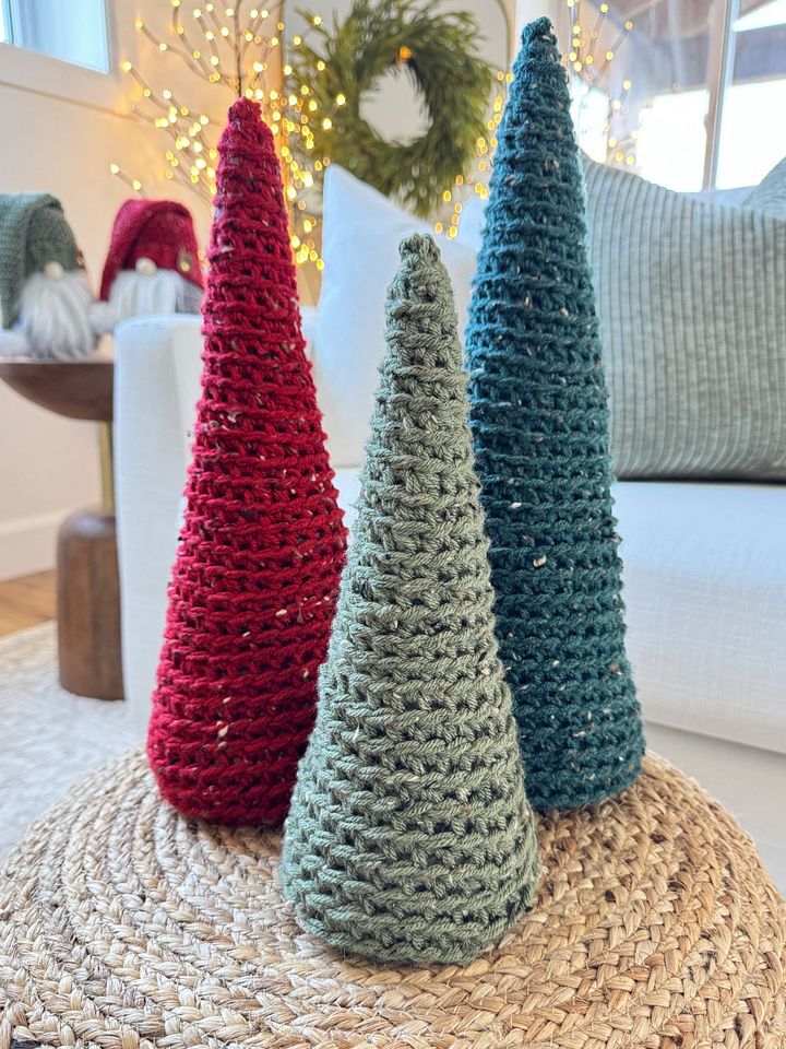 Rustic Holiday Trees Crochet Pattern product image (1)