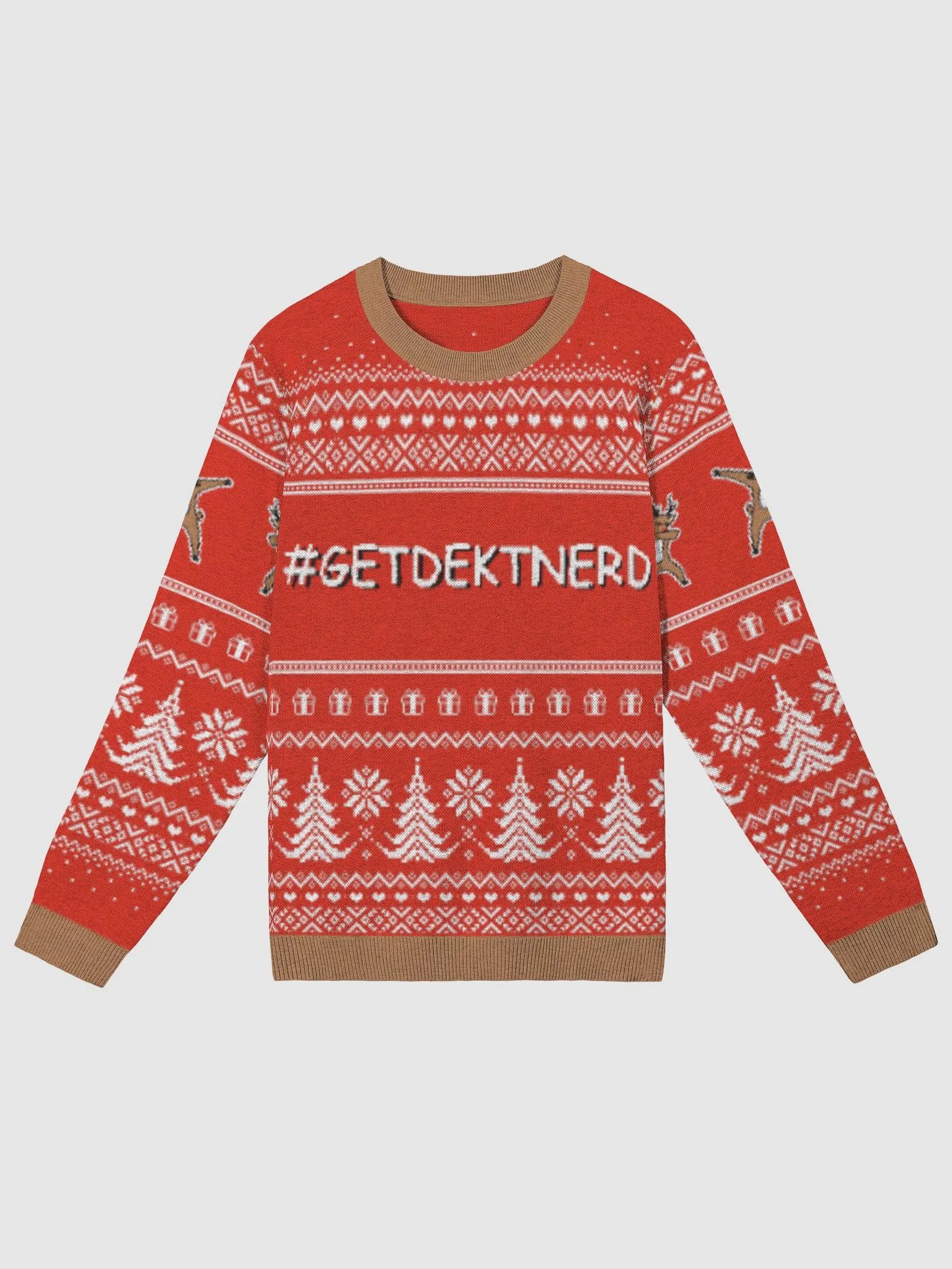 #GETDEKTNERD Christmas Sweater(Reindeer) product image (1)