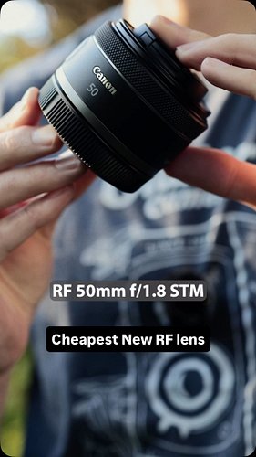 Never would have guessed the cheapest modern canon lens is full frame. Well this one is tied with the “new” 75-300 in price b...