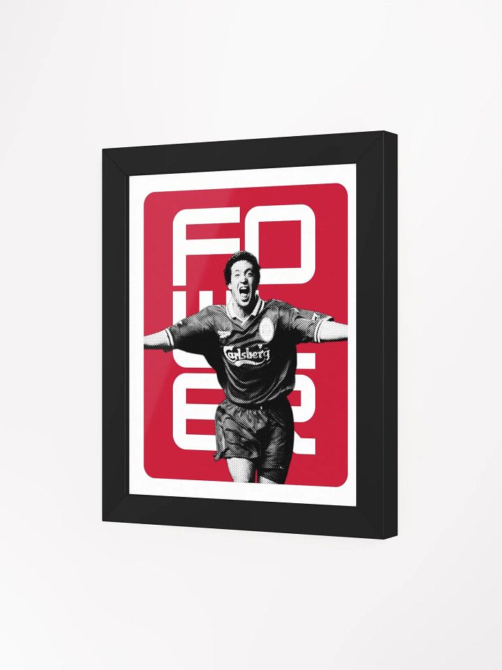 Robbie Fowler BW Liverpool Name Art Framed Print product image (1)