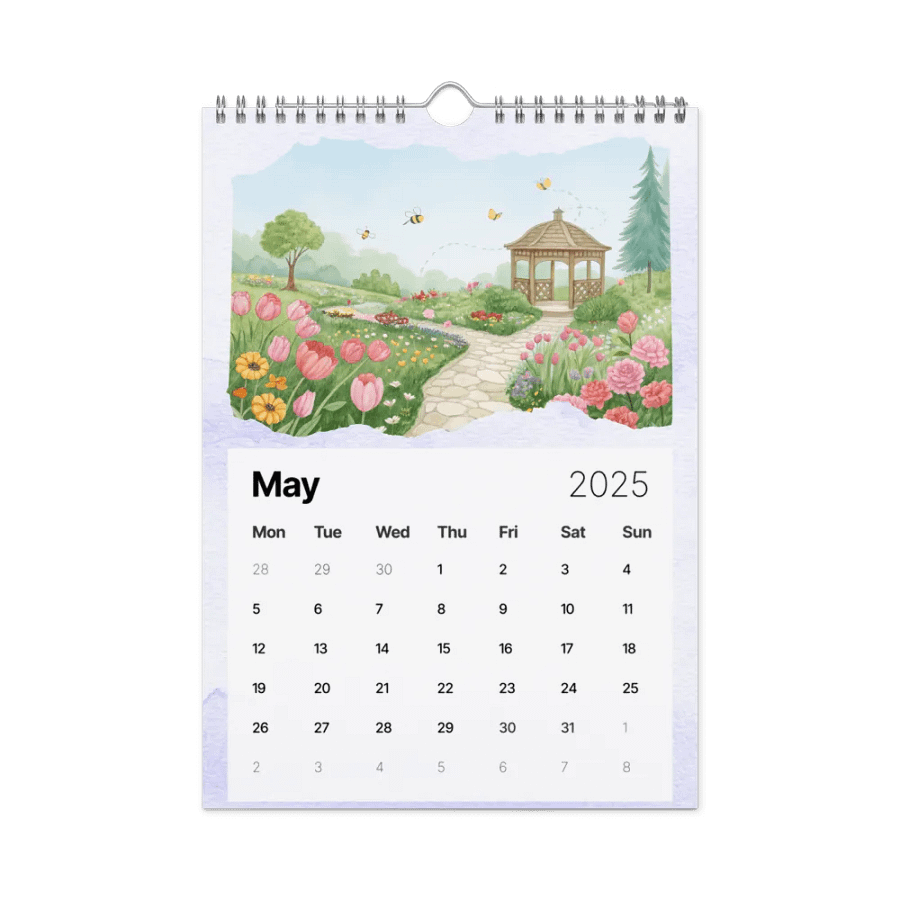 WATERCOLOR SEASONAL SCENES WALL CALENDAR 2025 product image (10)