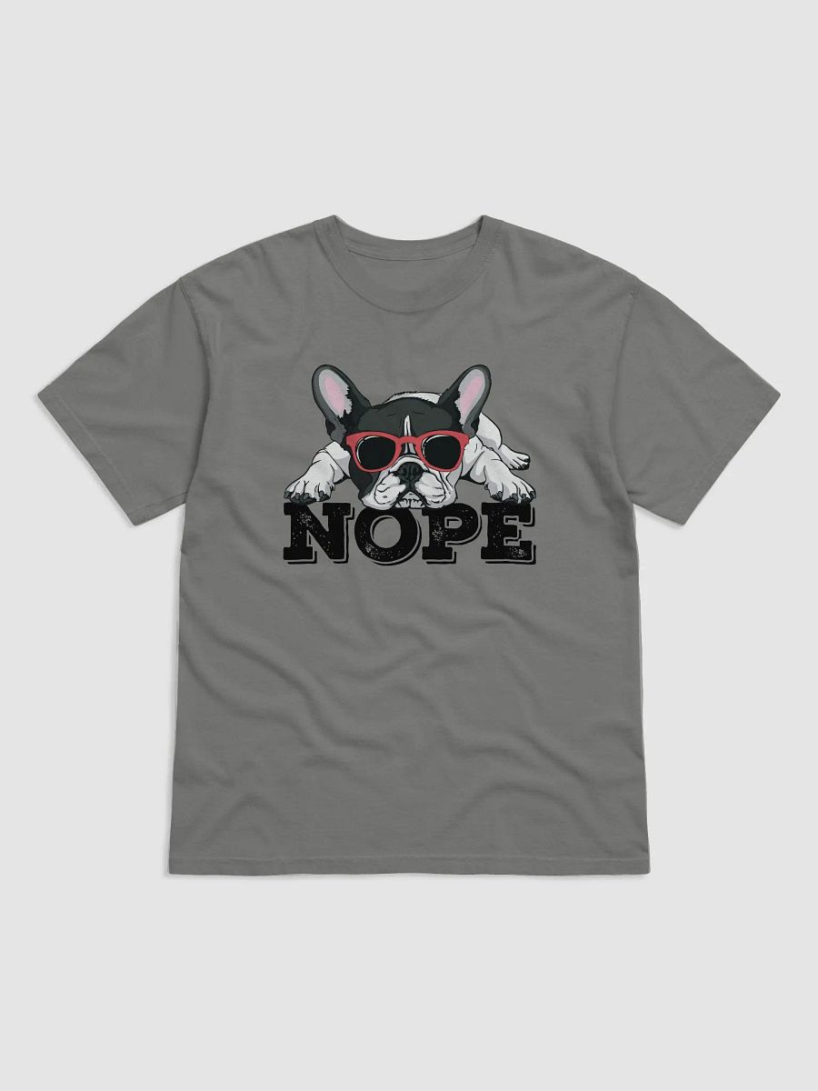 Nope Funny T-Shirt | Funny Lazy French Bulldog Wearing Sunglasses T-Shirt for Frenchie Dog Lovers product image (14)