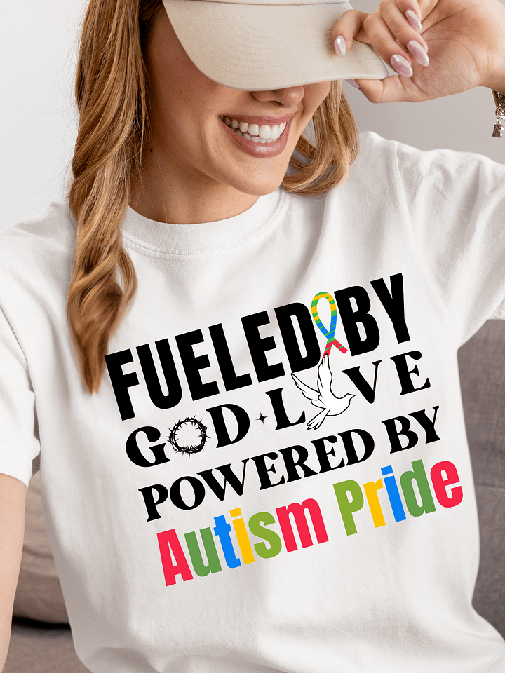 Fueled By God, Powered By Autism Pride, Autism Comfort Colors T-shirt product image (19)