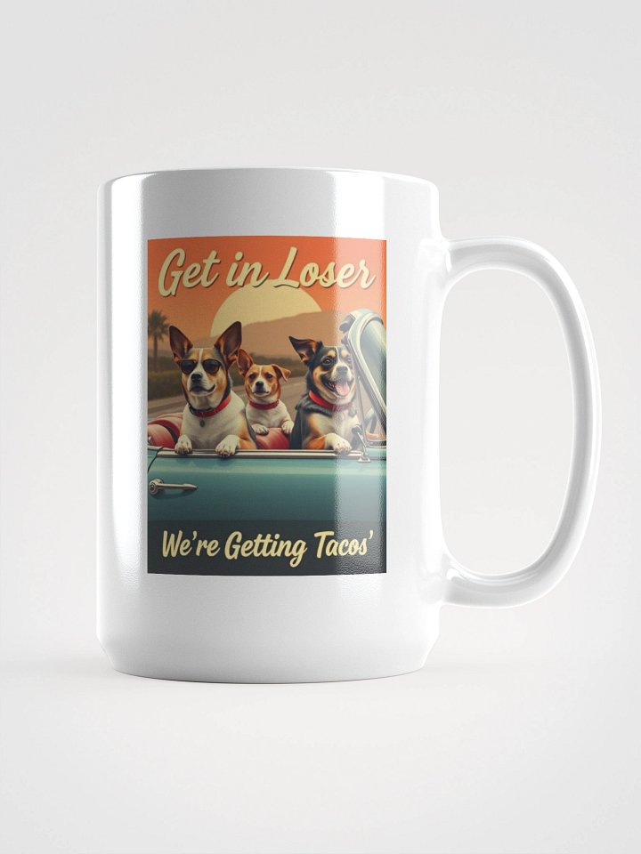 Dogs Road Trip White Glossy Mug product image (1)