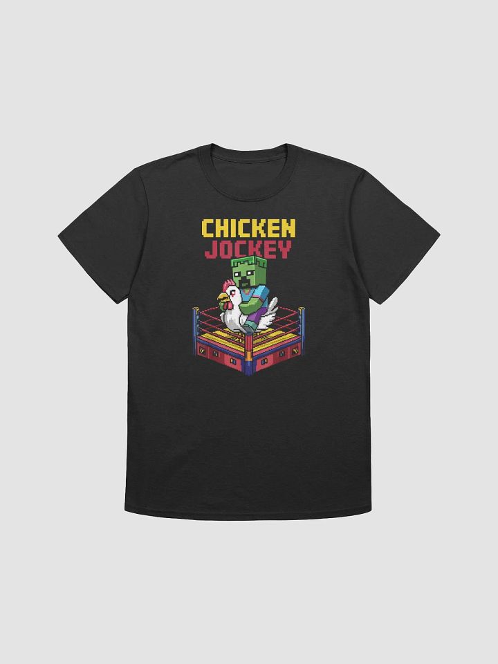 Chicken Jockey Pixel Zombie Wrestling Gamer Style Funny product image (2)