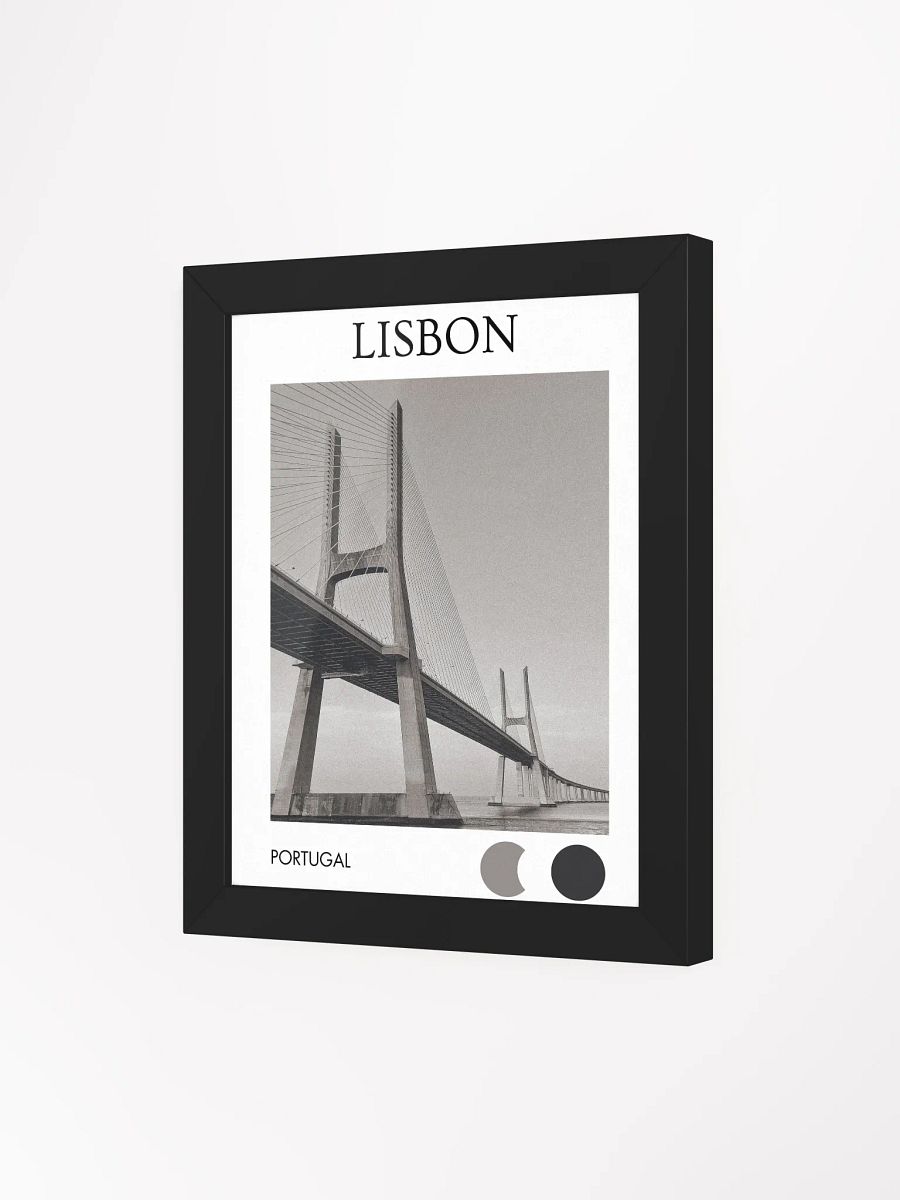 Vasco da Gama Bridge - Black & White / Framed product image (3)