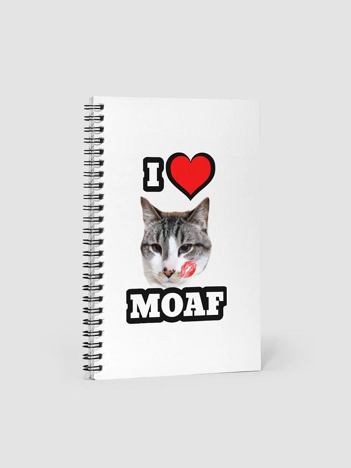 I ❤️ Moaf Spiral Notebook product image (1)