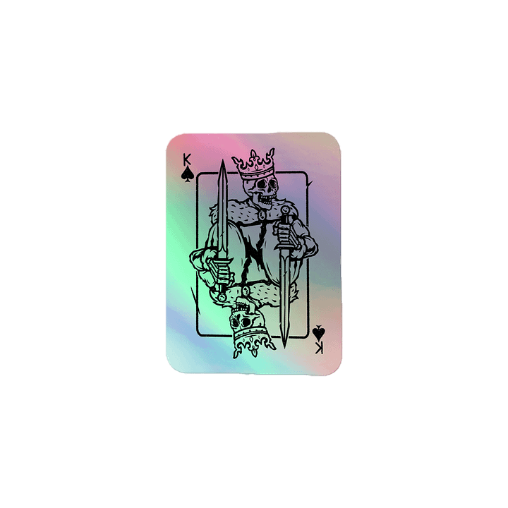 Kingmaker Essentials - King Card Holo Sticker product image (1)