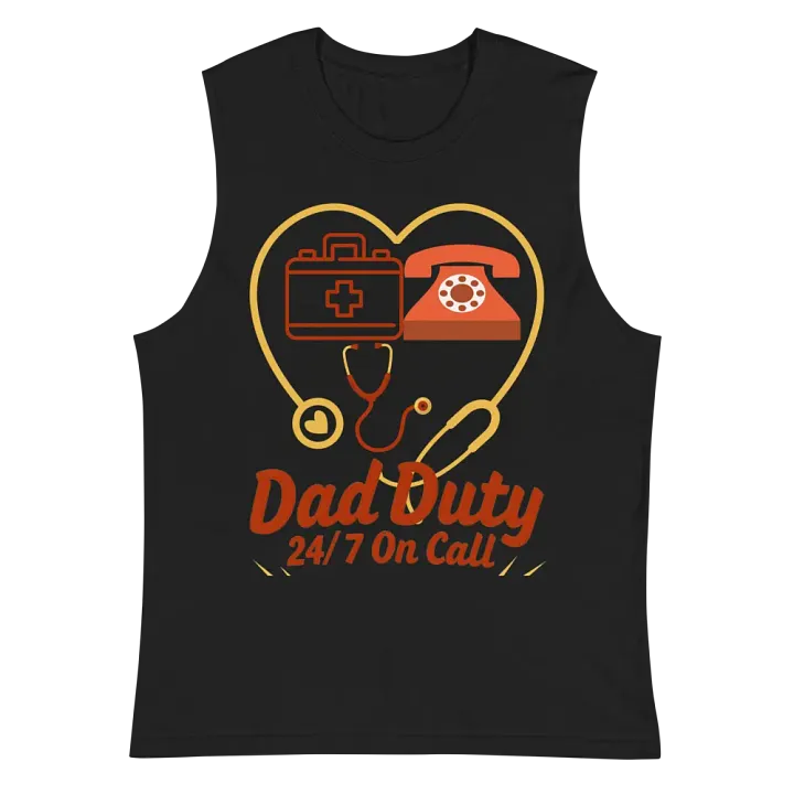 Dad Duty 24/7 On Call Muscle Tank product image (3)