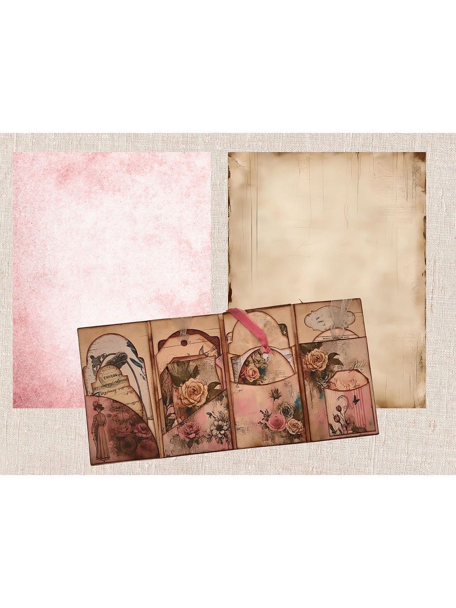 Mini Shabby Chic Vintage Inspired Junk Journal product image (4)