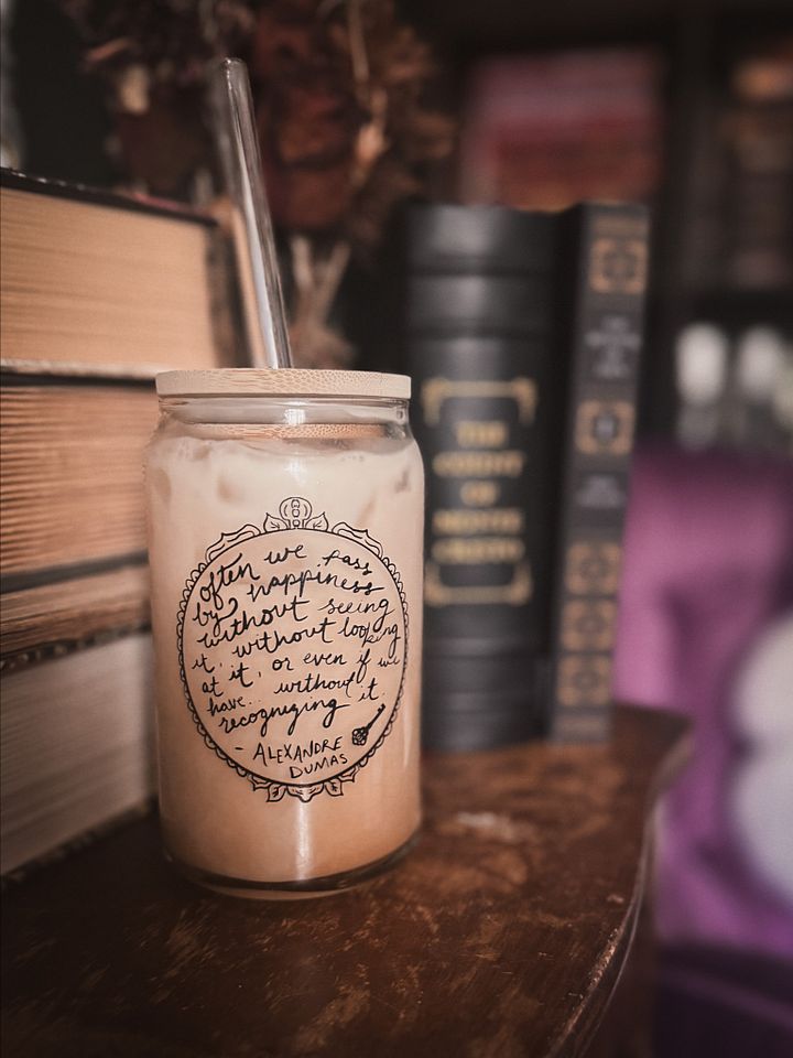 "Recognize Happiness" Glass Cup product image (1)
