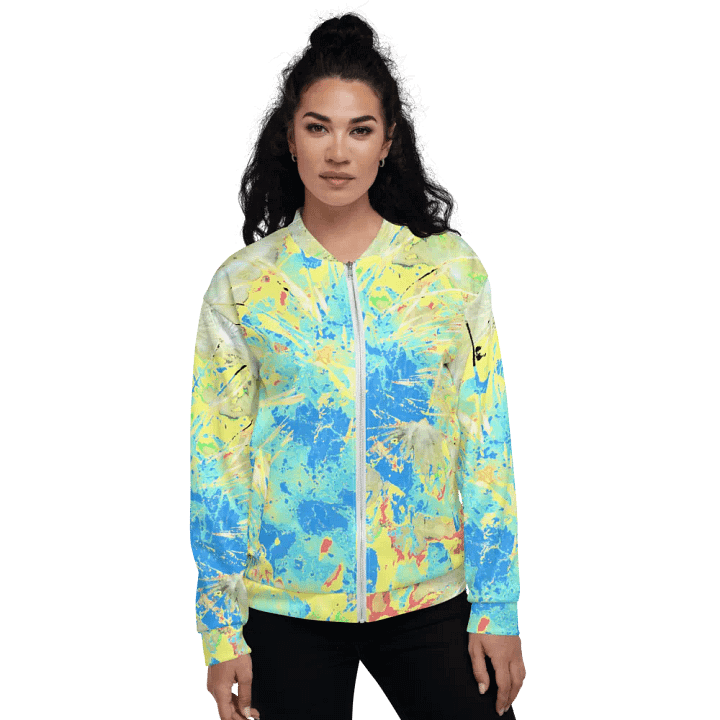 Cool Abstract Dandelion Seeds Unisex Bomber Jacket product image (1)