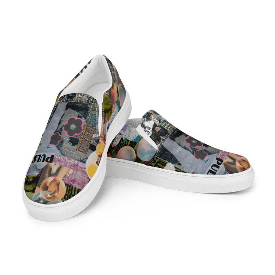 Collaged mens slip ons product image (4)