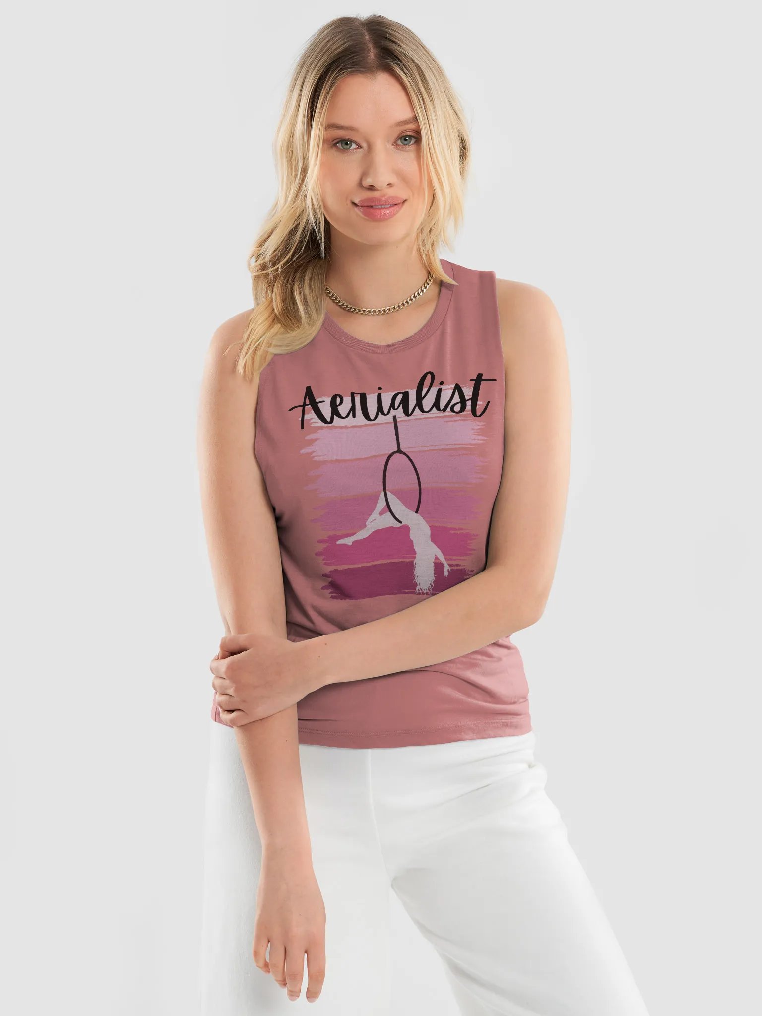 Aerialist Silhouette Women's Muscle Tank product image (8)