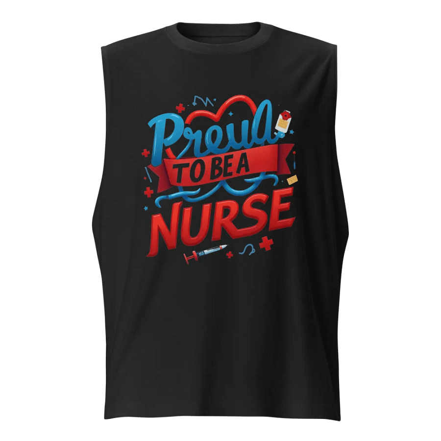Proud Nurse Stylized Muscle Tank product image (1)