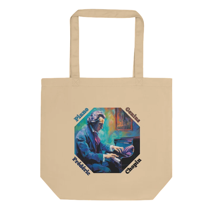 Frédéric Chopin [Playing Piano] - Piano Genius | Tote Bag product image (1)