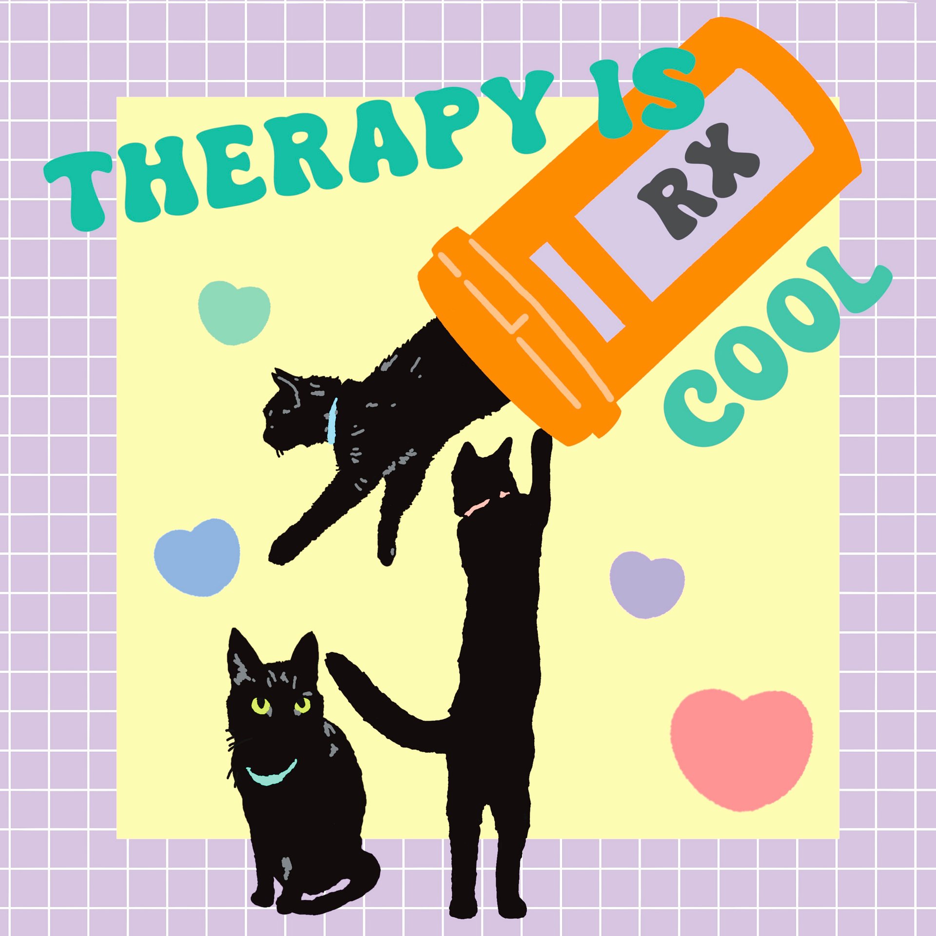 therapy is cool mini print product image (1)