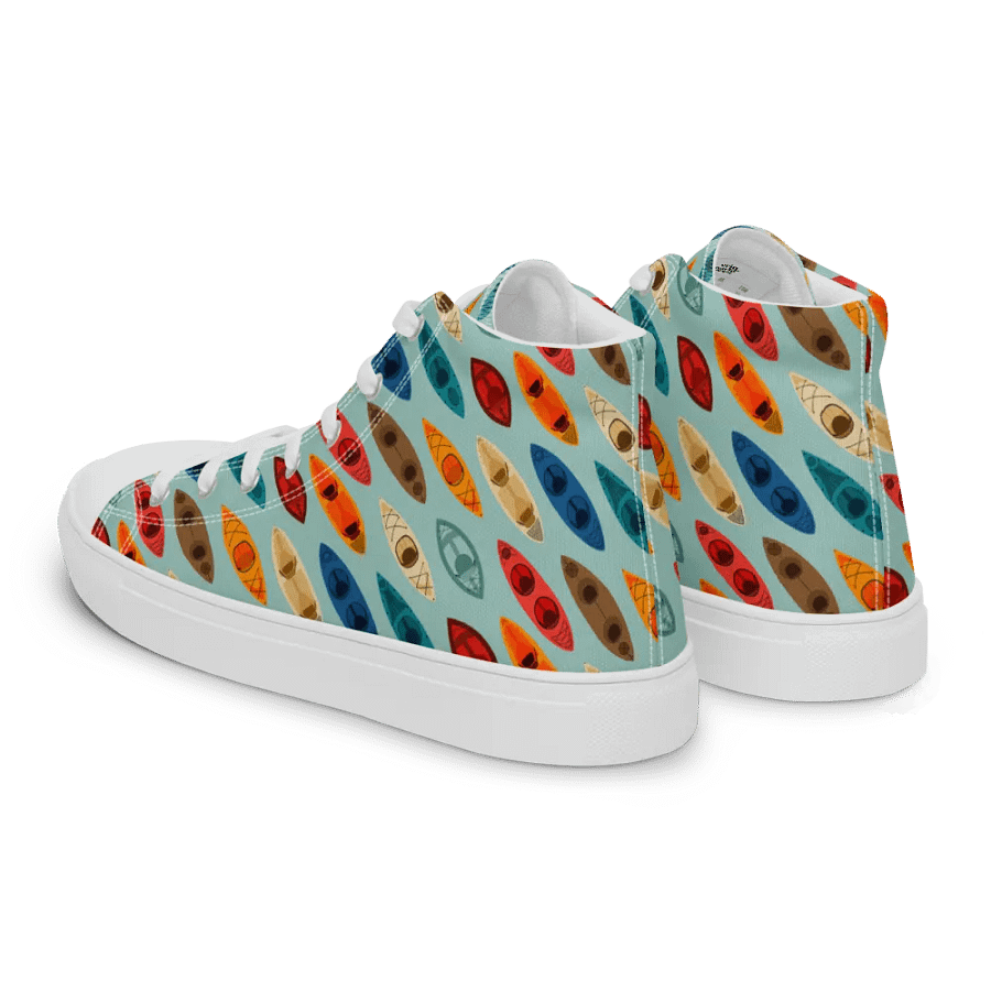 Cascading Colors - Mens High Top Canvas Shoes product image (8)