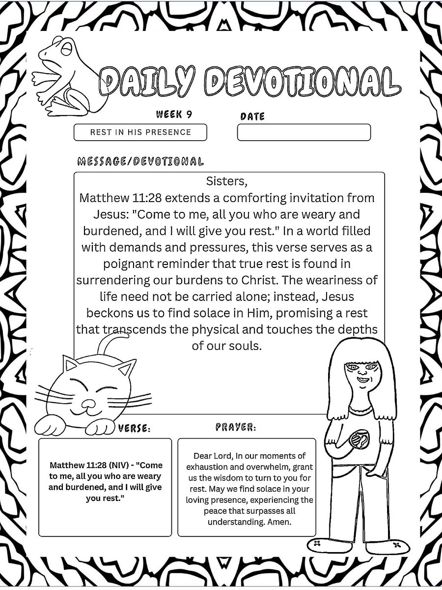 A Walk in Faith-52 Week Coloring Devotional product image (7)