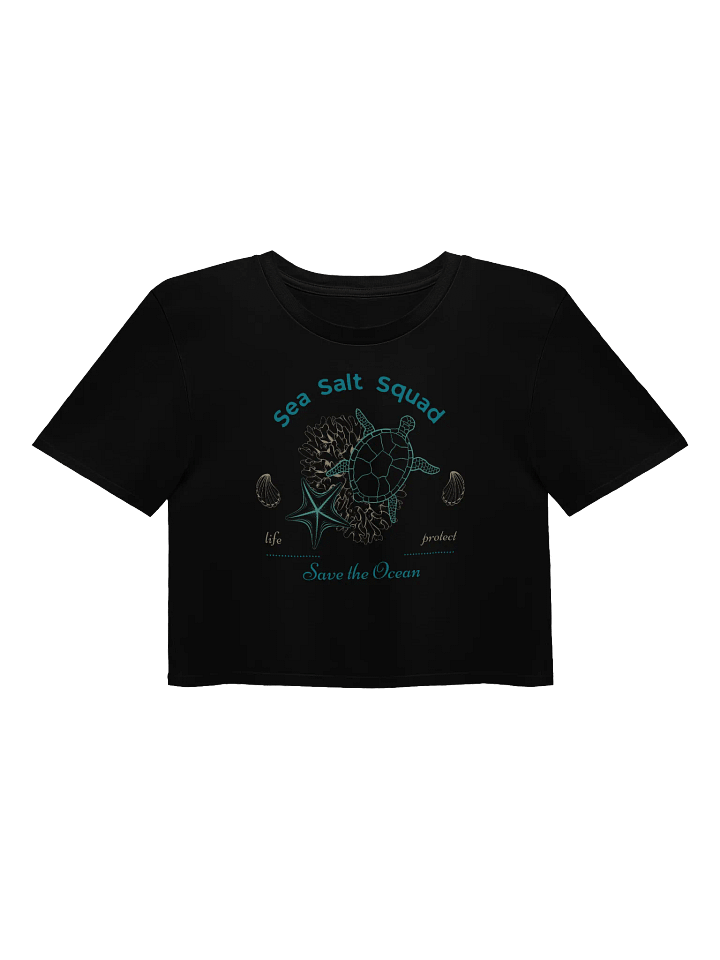 Sea Turtle & Starfish Ocean Crop Top product image (4)